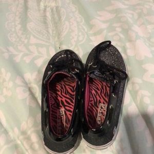 Cute black sparkly sperrys